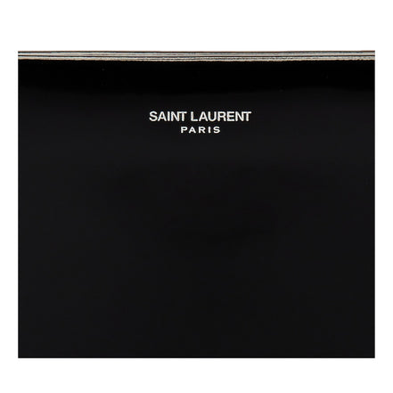 Saint Laurent Black Patent Leather Shopping Tote Shoulder Bag sold at Queen Bee of Beverly Hills