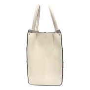 Valentino Garavani Beehive Lattice Ivory Studded Leather Crossbody Tote available at Queen Bee of Beverly Hills