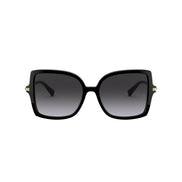 Valentino Garavani Black Studded Acetate and Titanium Sunglasses Size 56 available at Queen Bee of Beverly Hills