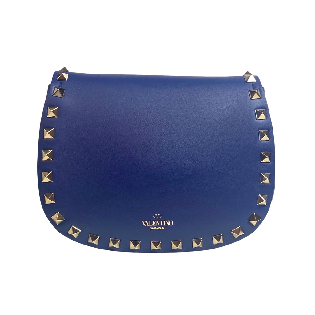 Valentino Garavani Leather Locò Cross-body Bag - Blue - One Size