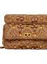 Valentino Garavani Roman Stud Large Shoulder Bag Brown Knit Cashmere available at Queen Bee of Beverly Hills