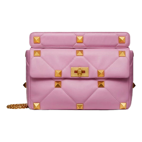 Valentino Garavani Spikeme Dusty Rose Studded Leather Small Crossbody –  Queen Bee of Beverly Hills