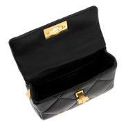 Valentino Garavani Roman Stud Small Crossbody Bag Black Nappa Leather available at Queen Bee of Beverly Hills