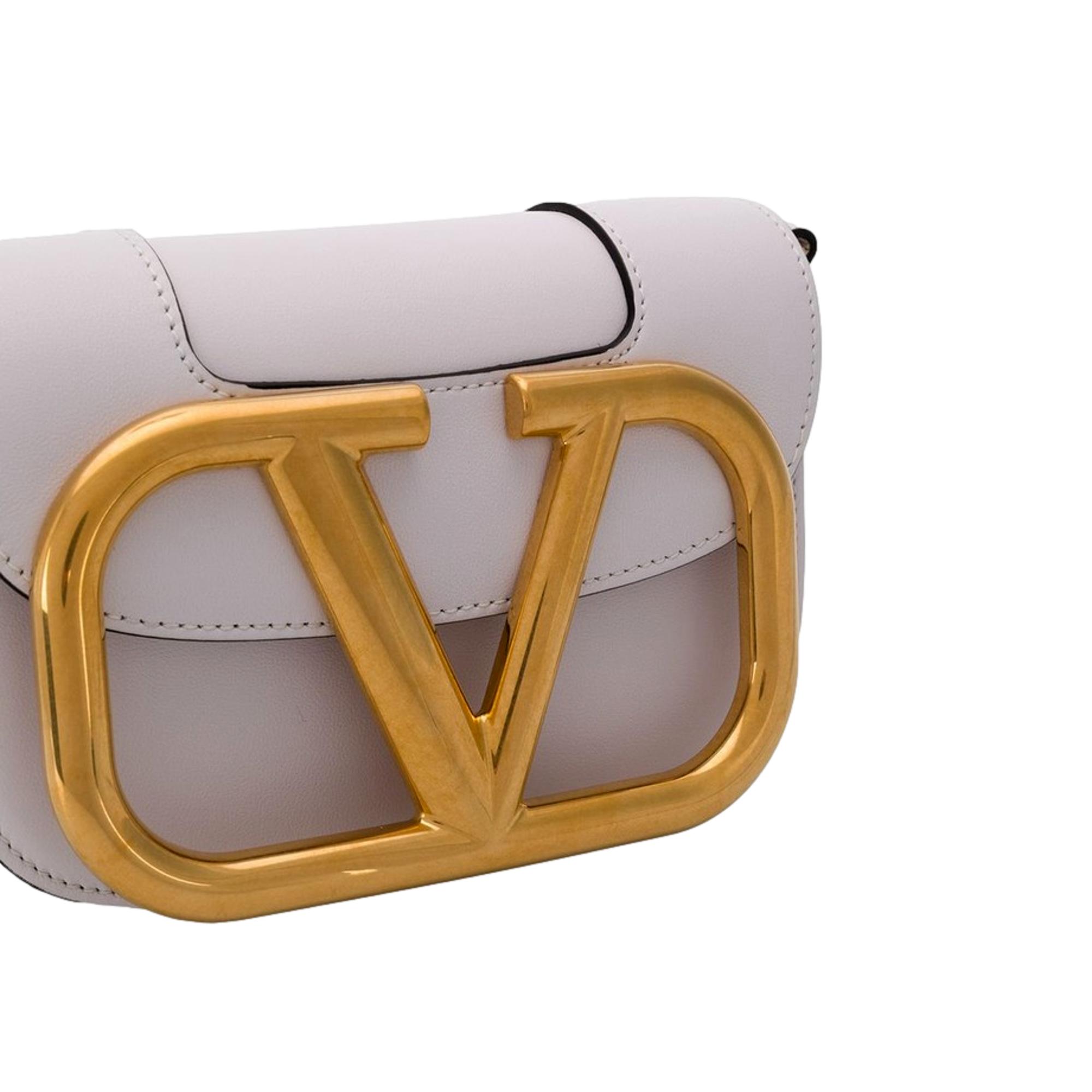 Valentino Garavani Supervee Ivory Leather Crossbody Bag Small at_Queen_Bee_of_Beverly_Hills