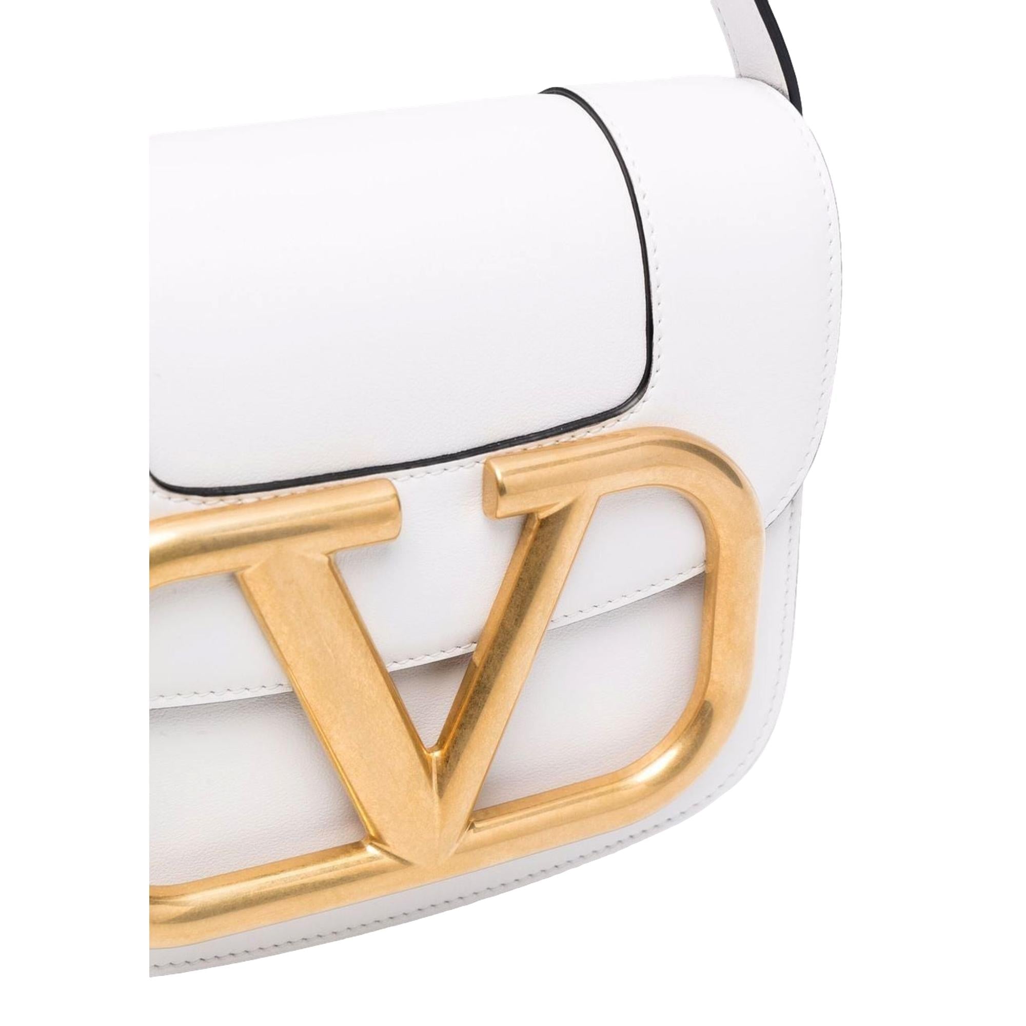 Valentino Garavani Supervee Ivory Leather Small Crossbody Bag at_Queen_Bee_of_Beverly_Hills