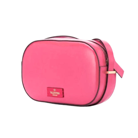 Valentino Garavani VLogo Walk Crossbody Bag Pink Calf Leather Medium available at Queen Bee of Beverly Hills