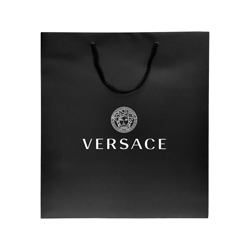 Versace Black Paper Designer Shopping Gift Bag Large at_Queen_Bee_of_Beverly_Hills