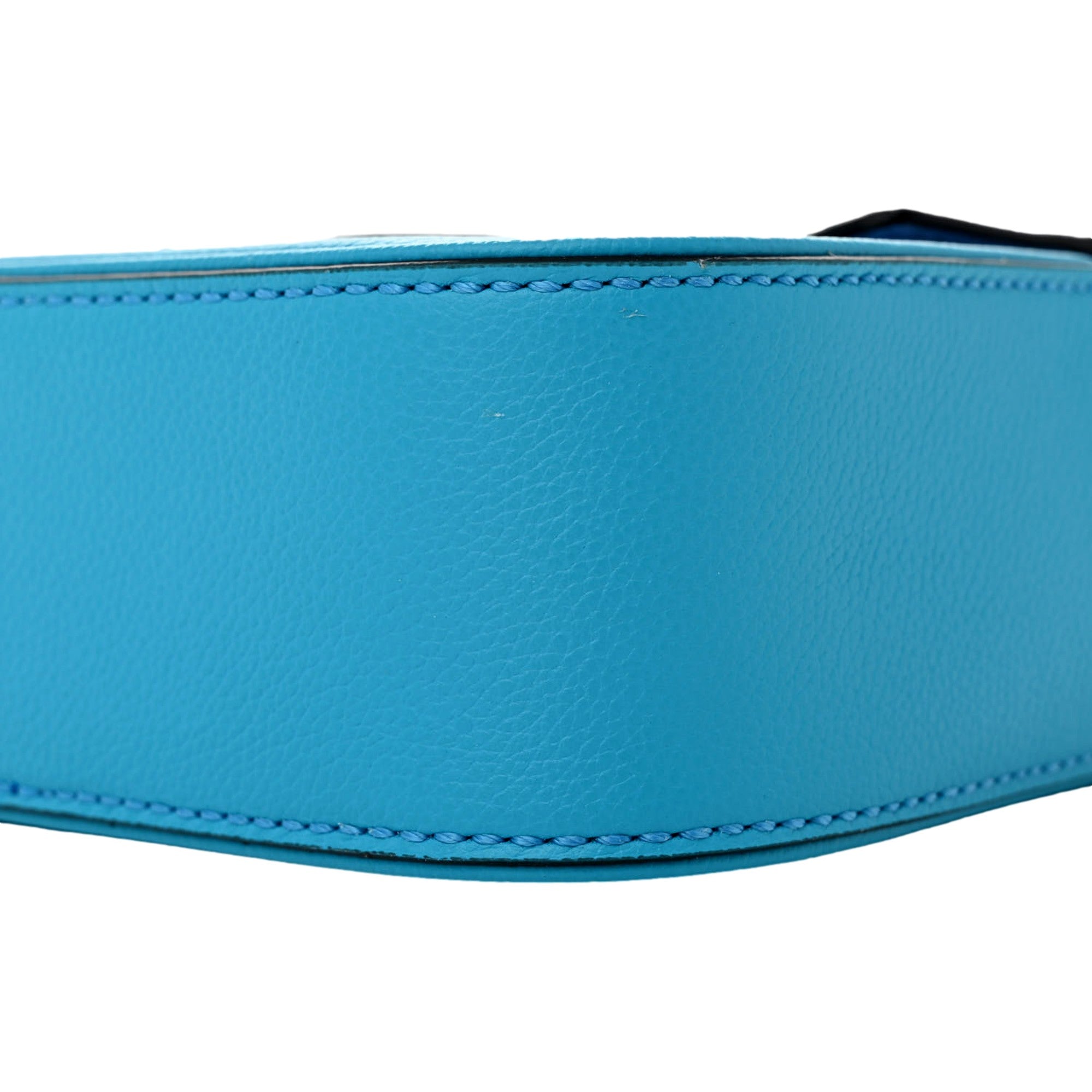 Versace Blue La Medusa Mini Top-Handle Bag available at Queen Bee of Beverly Hills