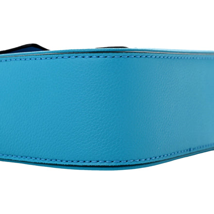 Versace Blue La Medusa Mini Top-Handle Bag available at Queen Bee of Beverly Hills