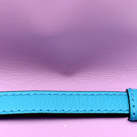 Versace Blue La Medusa Mini Top-Handle Bag available at Queen Bee of Beverly Hills