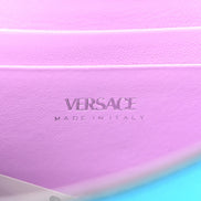 Versace Blue La Medusa Mini Top-Handle Bag available at Queen Bee of Beverly Hills