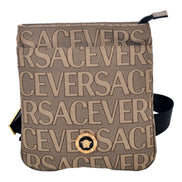 Versace Canvas La Medusa Logo Print Small Crossbody Bag available at Queen Bee of Beverly Hills