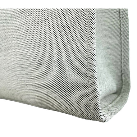 Versace Ecru Canvas Studded Logo Mini Totebag available at Queen Bee of Beverly Hills