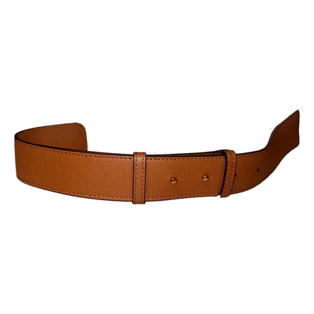 Versace Half-Moon La Medusa Vitello Leather Summer Nude Brown Crossbody Handbag available at Queen Bee of Beverly Hills