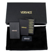 Versace La Medusa Baby Pink Long Zip Around Wallet available at Queen Bee of Beverly Hills