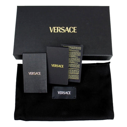 Versace La Medusa Baby Pink Long Zip Around Wallet available at Queen Bee of Beverly Hills