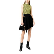 Versace La Medusa Crystal Mini Top Handle Tote Crossbody Black Silk available at Queen Bee of Beverly Hills