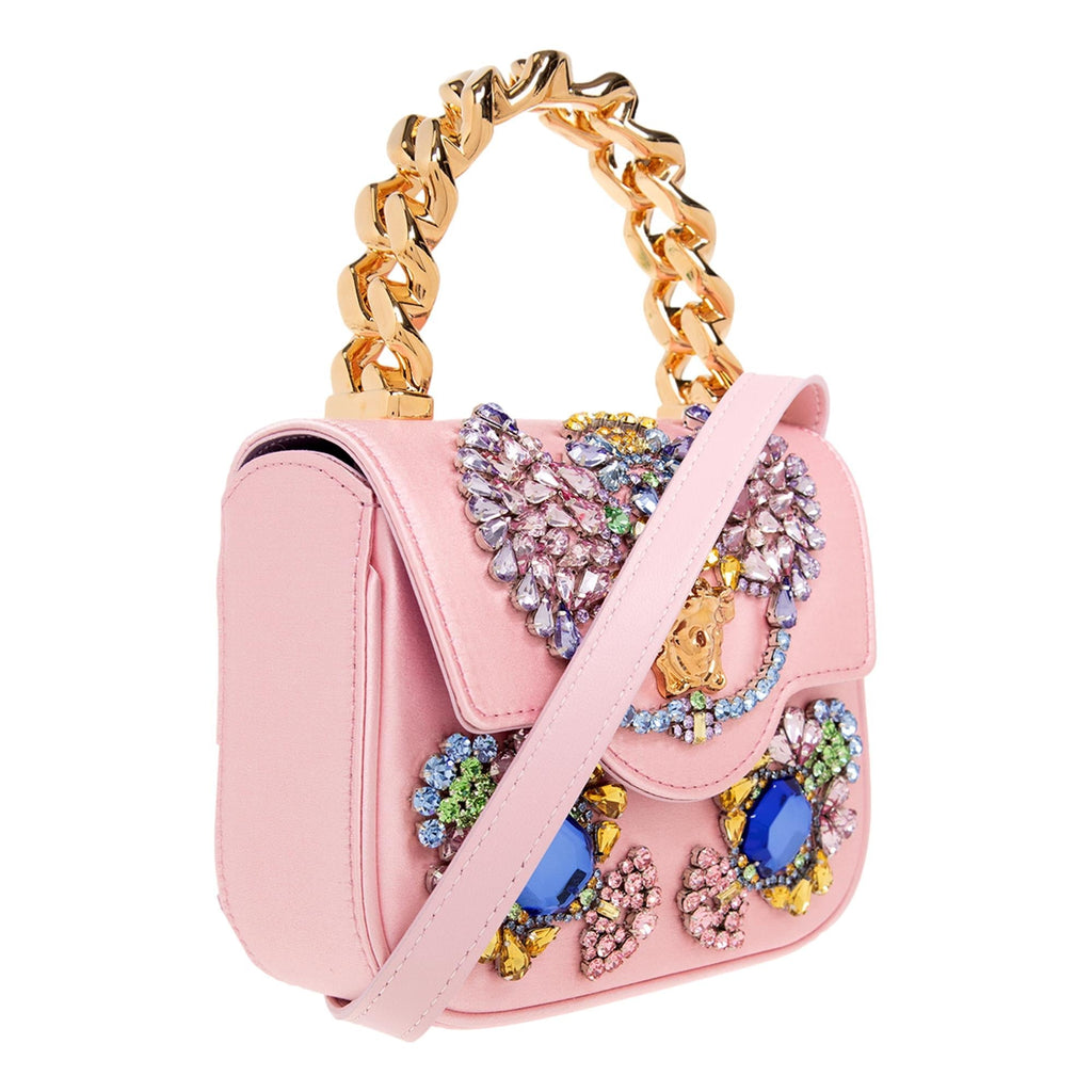 Versace La Medusa Pink Patent Leather Mini Top Handle Crossbody Bag – Queen  Bee of Beverly Hills