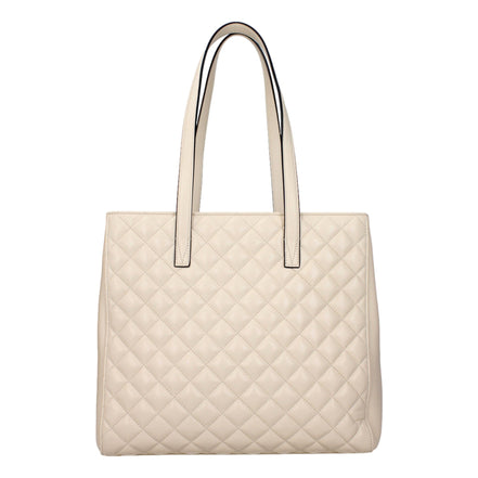 Versace La Medusa Ivory Quilted Leather Totebag available at Queen Bee of Beverly Hills