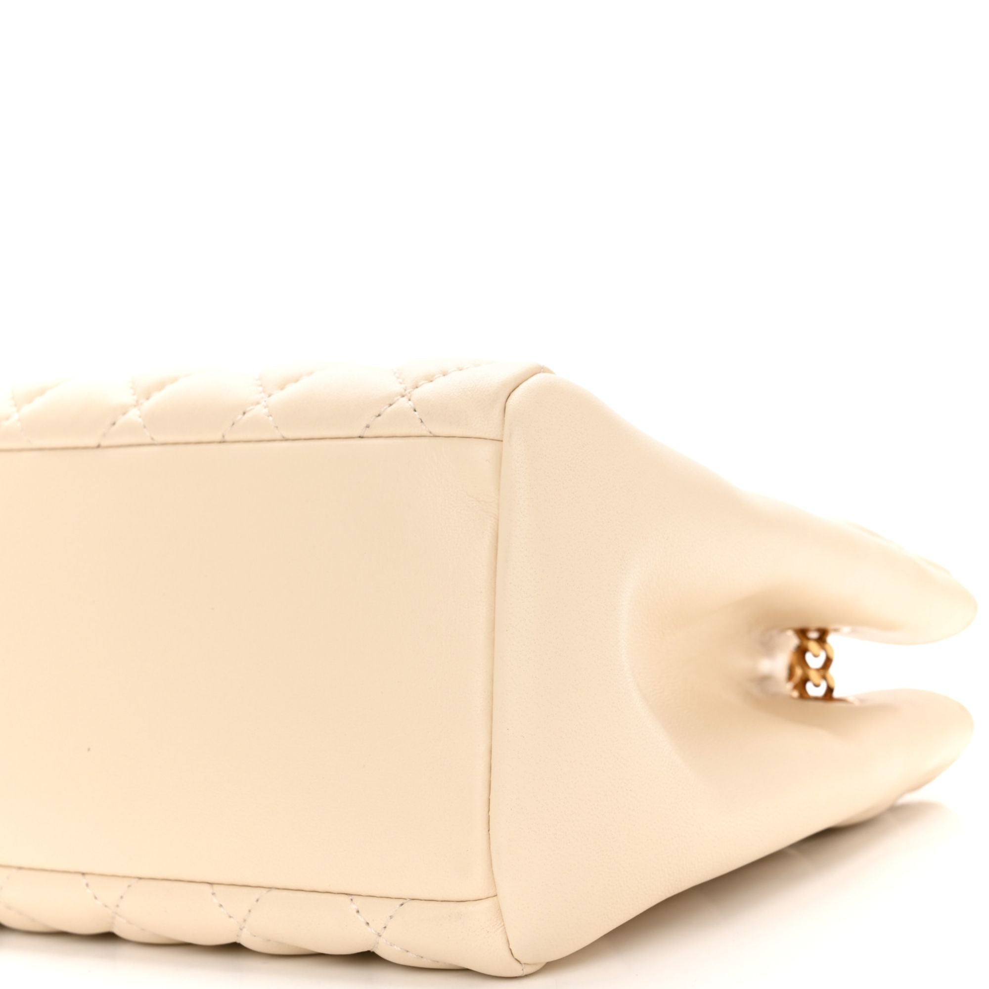 Versace La Medusa Nappa Quilted Beige Leather Large Tote Bag available at Queen Bee of Beverly Hills