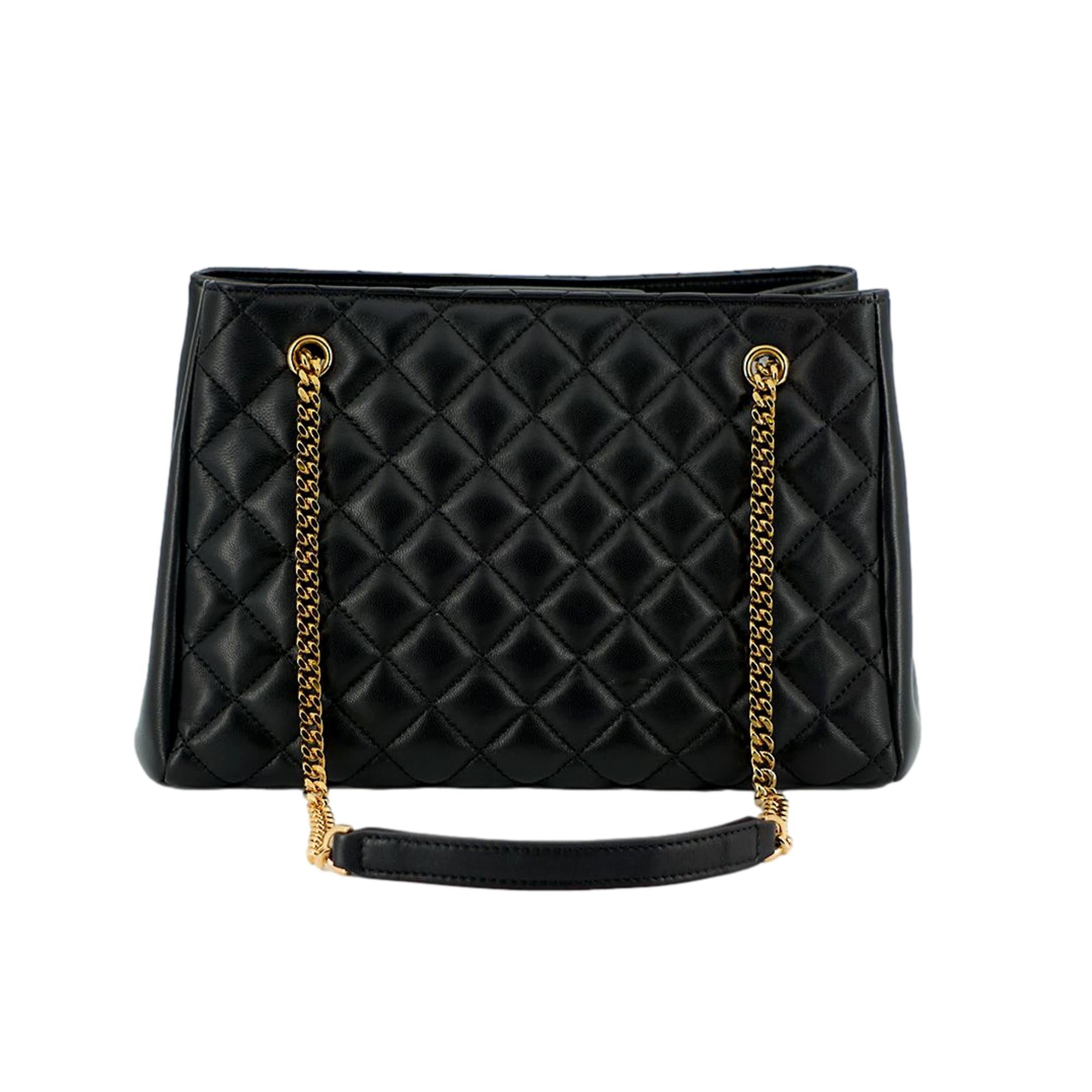 Prada Embossed Logo Black Quilted Soft Nappa Leather Shoulder Bag – Queen  Bee of Beverly Hills