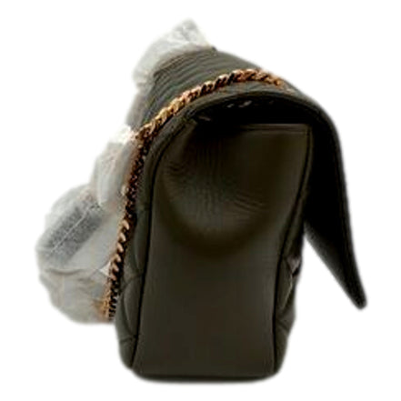 Versace La Medusa Olive Green Quilted Lambskin Chain Strap Crossbody Bag available at Queen Bee of Beverly Hills