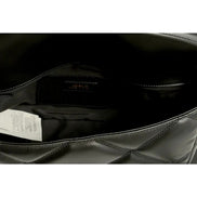 Versace La Medusa Quilted Calfskin Leather Black Crossbody Bag Gold Chain available at Queen Bee of Beverly Hills