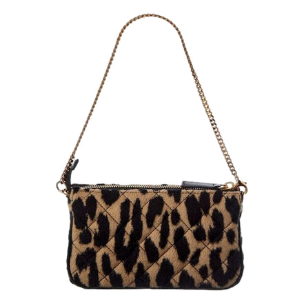 Versace Leopard Print Mini Bag Chain Strap Medusa Logo Designer Handbag