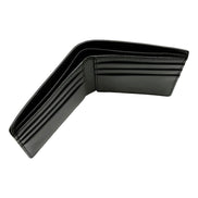 Versace La Medusa Black Calfskin Leather Bifold Wallet - available at Queen Bee of Beverly Hills.
