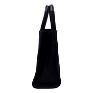 Versace Nero Canvas Studded Logo Mini Totebag available at Queen Bee of Beverly Hills