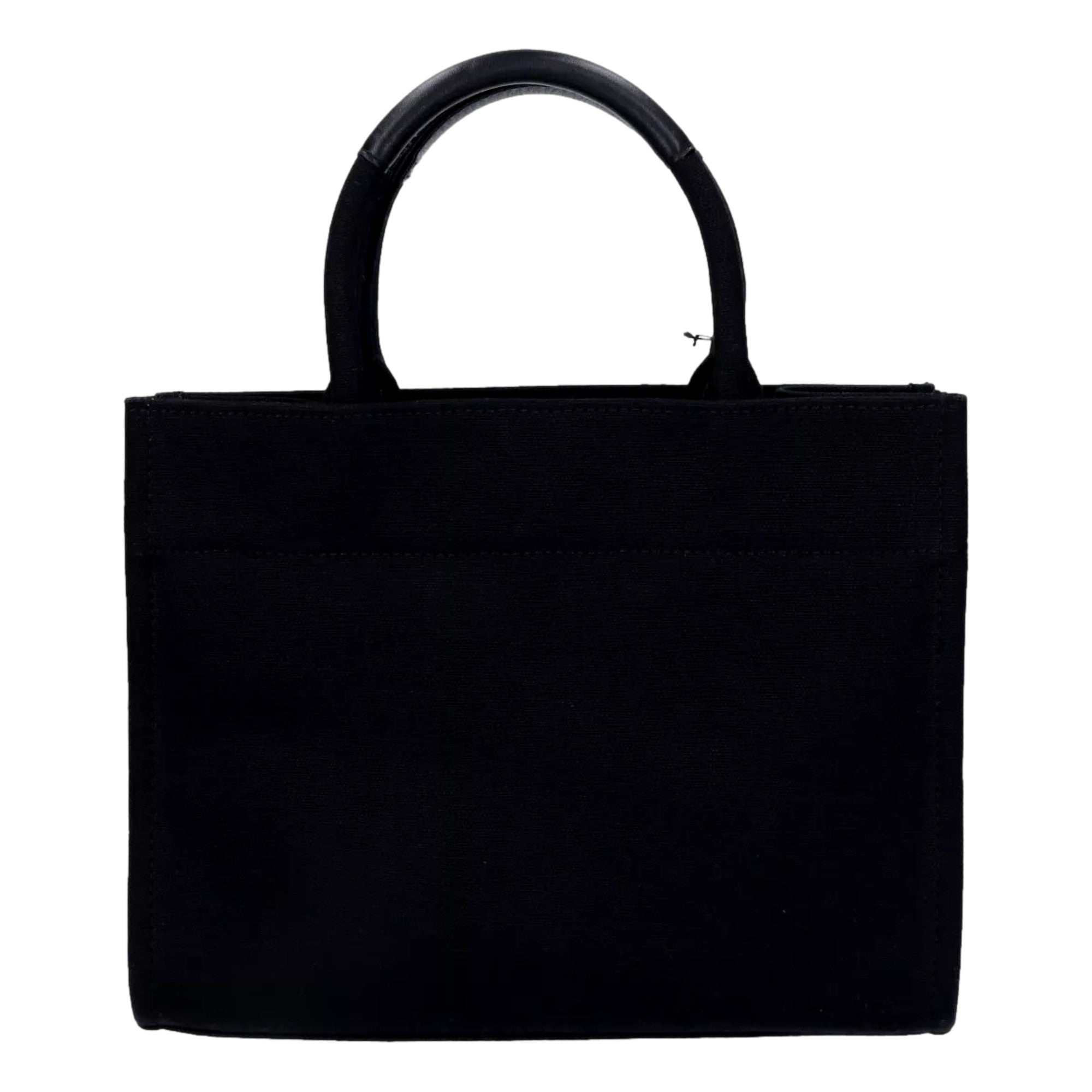 Versace Nero Canvas Studded Logo Totebag available at Queen Bee of Beverly Hills