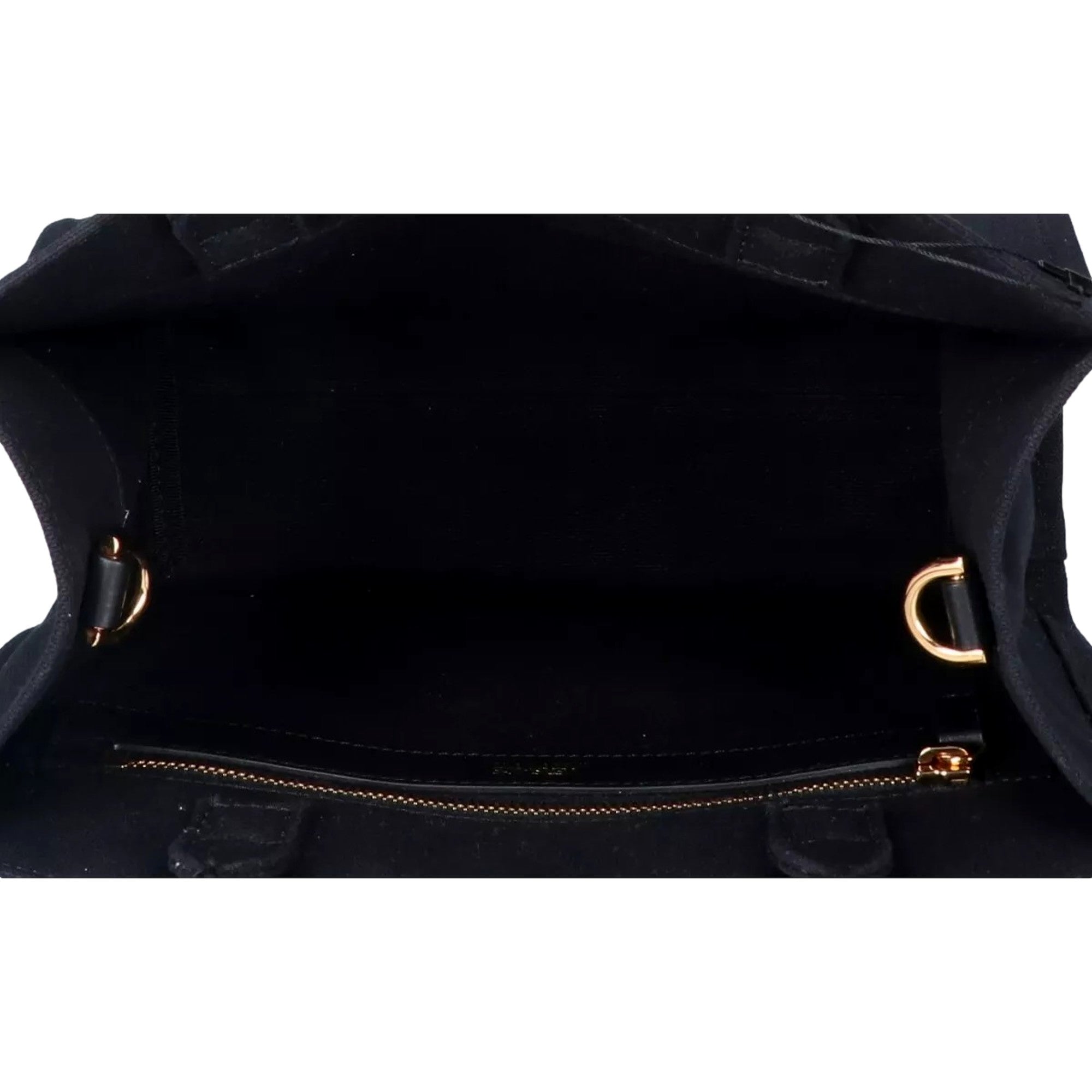 Versace Nero Canvas Studded Logo Totebag available at Queen Bee of Beverly Hills