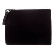 Versace Black Nylon Portfolio Wristlet Pouch - available at Queen Bee of Beverly Hills. 