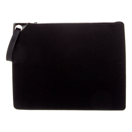 Versace Black Nylon Portfolio Wristlet Pouch - available at Queen Bee of Beverly Hills. 