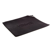 Versace Black Nylon Portfolio Wristlet Pouch - available at Queen Bee of Beverly Hills. 