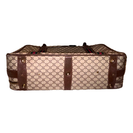 Vintage Gucci Canvas Suitcase sold at Queen Bee of Beverly Hills