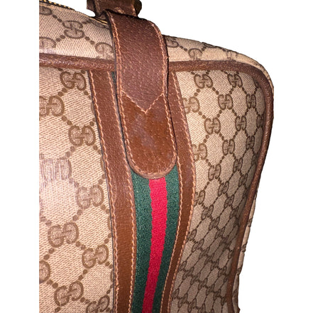 Vintage Gucci Canvas Suitcase sold at Queen Bee of Beverly Hills