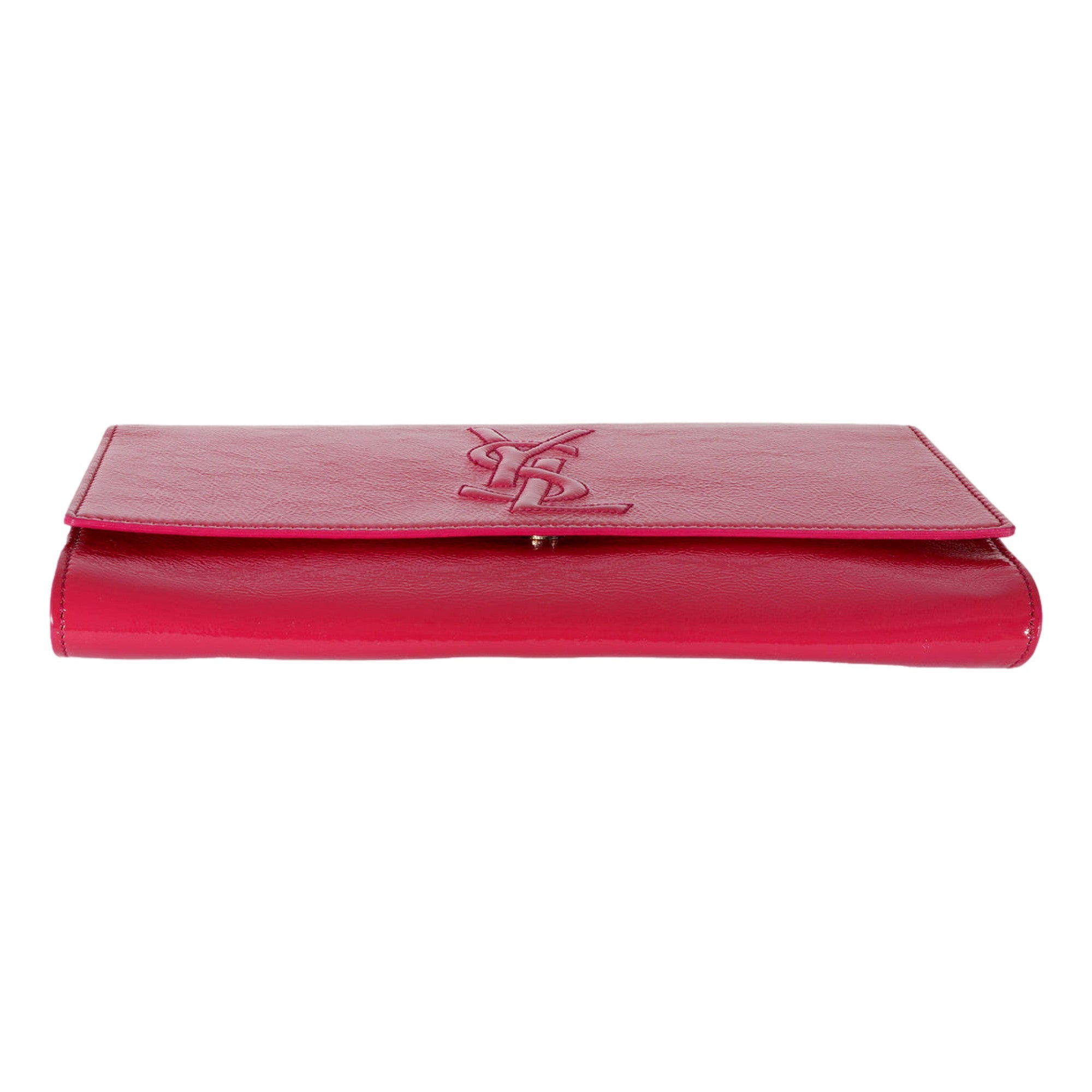 Yves Saint Laurent Belle de Jour Pink Patent Leather Clutch
