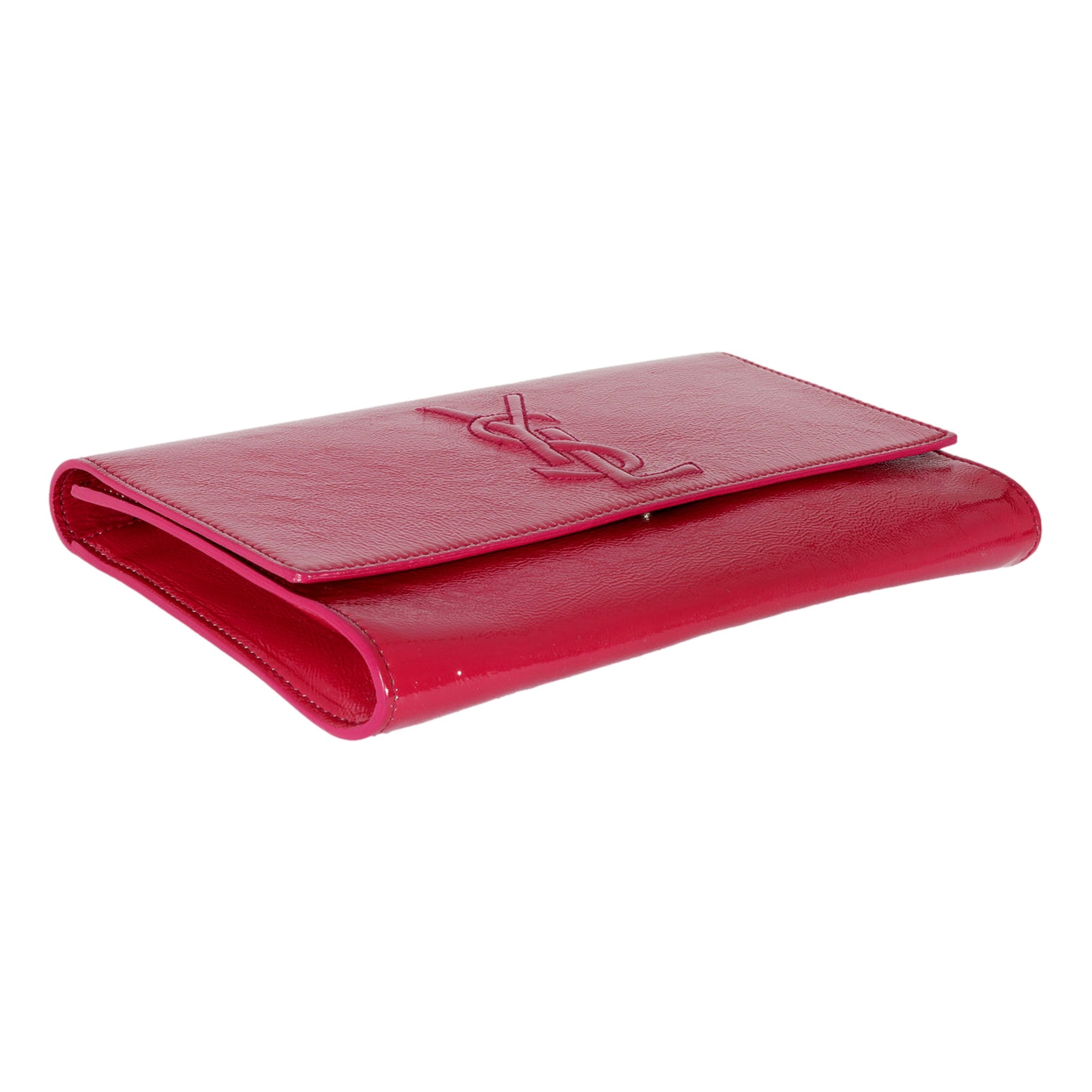 Yves Saint Laurent Belle de Jour Pink Patent Leather Clutch