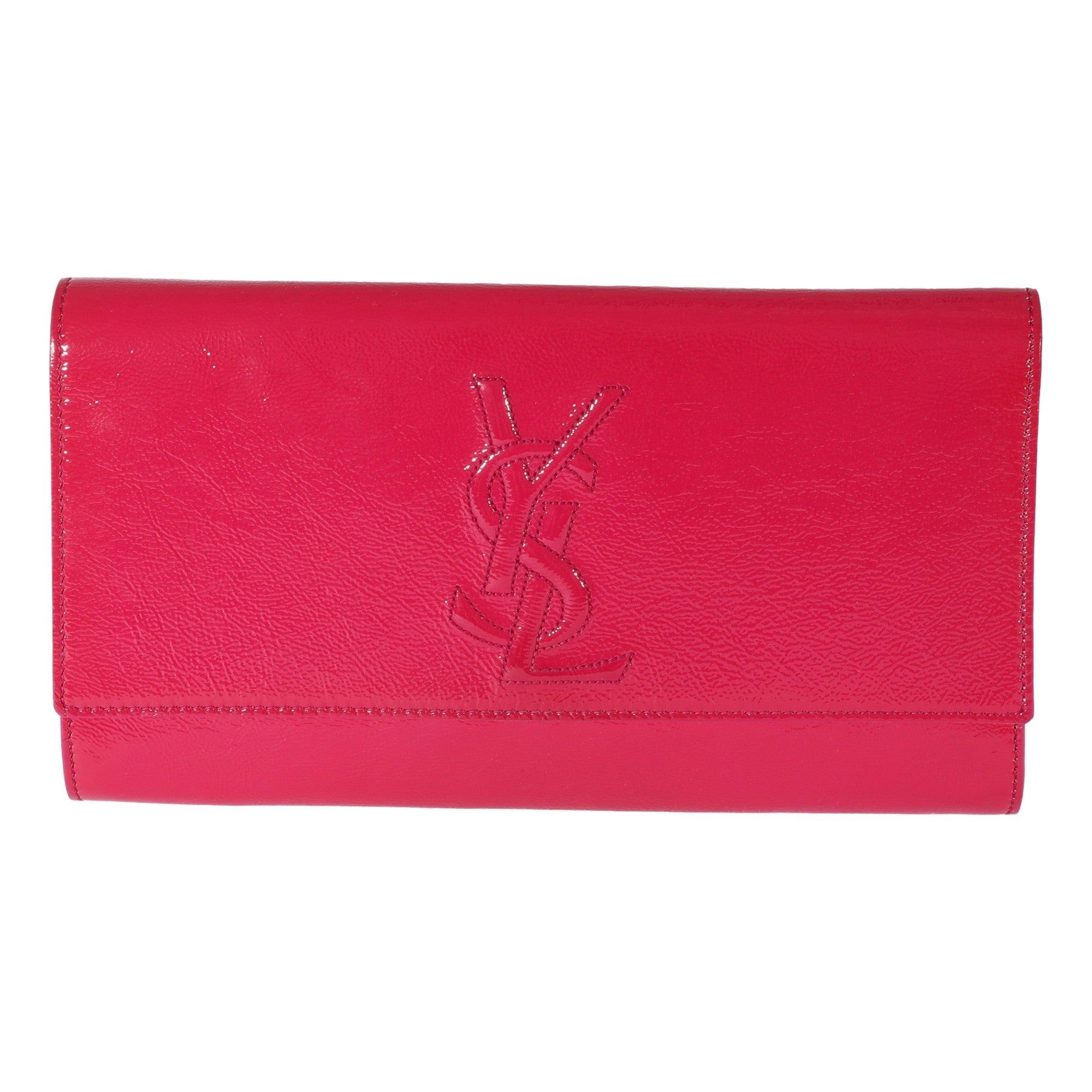 Yves Saint Laurent Belle de Jour Pink Patent Leather Clutch