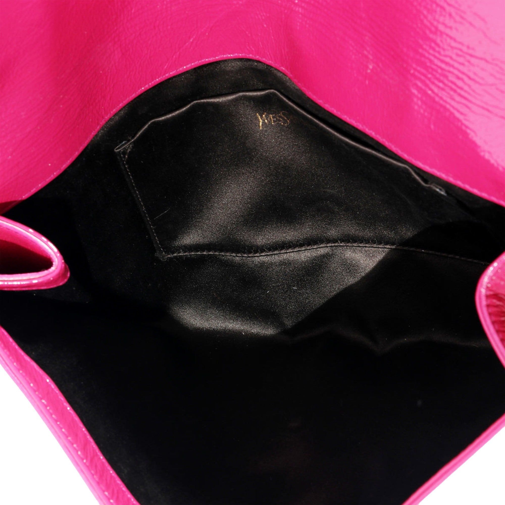 Yves Saint Laurent Belle de Jour Pink Patent Leather Clutch