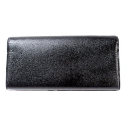 Saint Laurent Cassandre Classic Monogram Black Leather Clutch