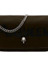 Alexander McQueen Army Green Nylon Graffiti Skull Shoulder Bag available at Queen Bee of Beverly Hills