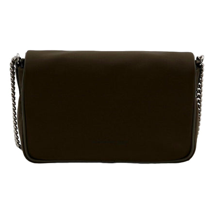 Alexander McQueen Army Green Nylon Graffiti Skull Shoulder Bag available at Queen Bee of Beverly Hills