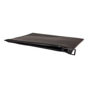 Alexander McQueen Black Leather Perforated Flat Pouch available at Queen Bee of Beverly Hills