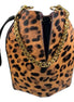 Alexander McQueen The Bucket Bag Leopard Print Pony Hair available at Queen Bee of Beverly Hills
