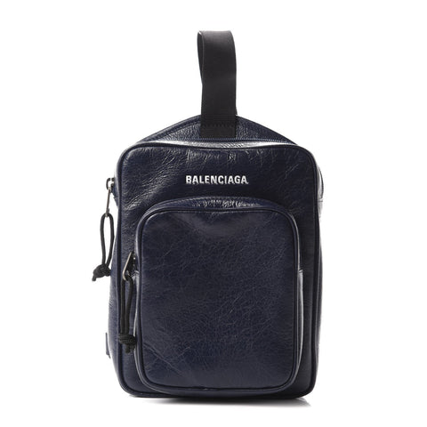 Balenciaga Arena Blue Lambskin Leather Backpack Bag 620260 at_Queen_Bee_of_Beverly_Hills