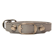 Balenciaga Arena Grey Lambskin Leather Wrap Bracelet available at Queen Bee of Beverly Hills