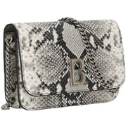 Balenciaga B Python Print Calfskin Leather Wallet on Chain Bag available at Queen Bee of Beverly Hills