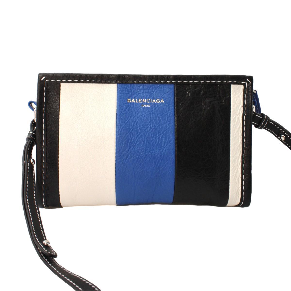 Balenciaga Bazar Multicolor Striped Leather Crossbody Bag 452460 at_Queen_Bee_of_Beverly_Hills